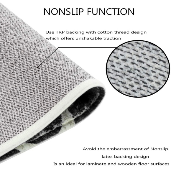 2X6’ Lahome Moroccan Runner Rug Non Slip Farmhouse Hallway Entryway Washable NEW - Picture 6 of 8